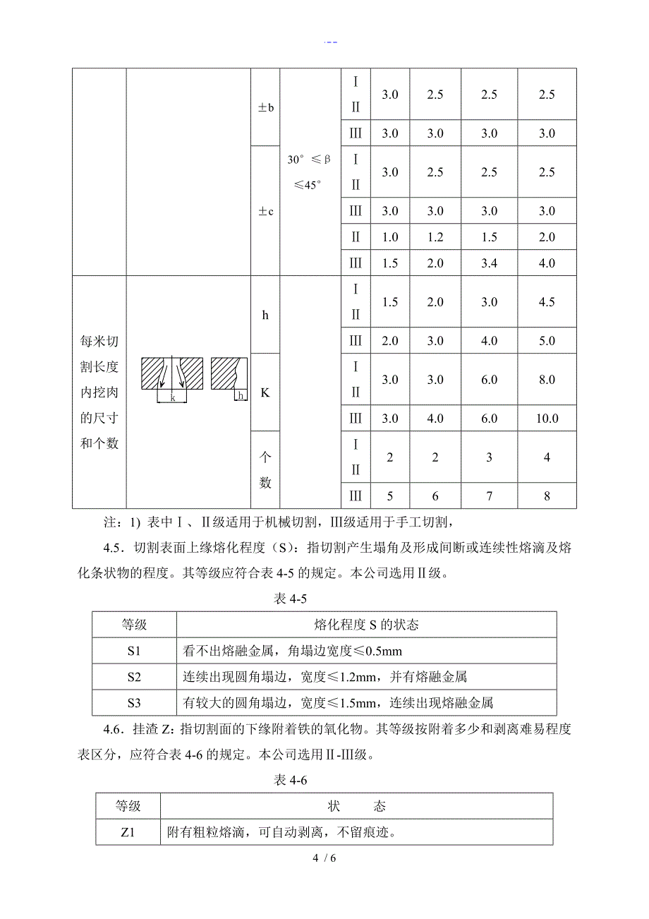 钢板火焰切割面质量要求_第4页