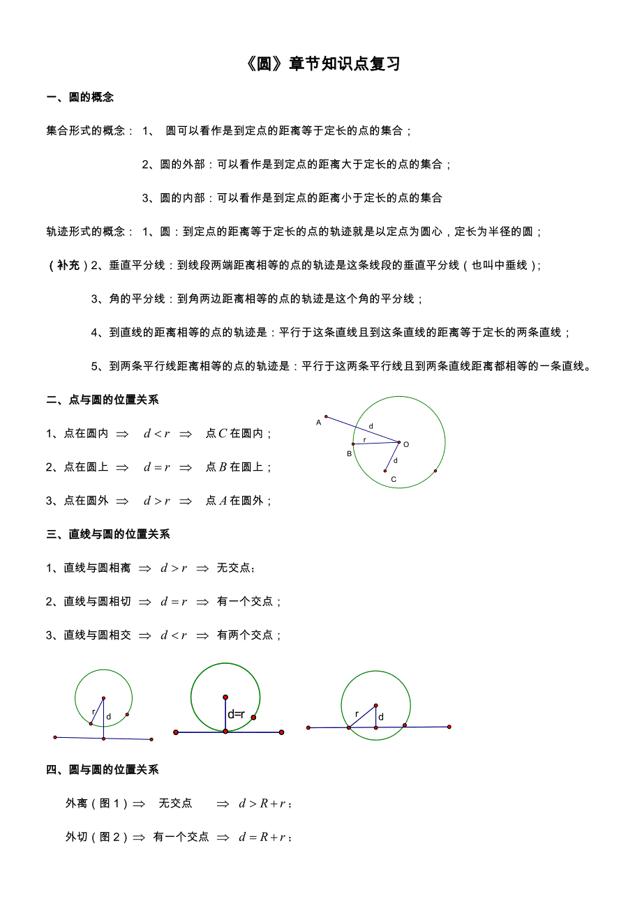 初三数学圆知识点复习专题经典.doc_第1页