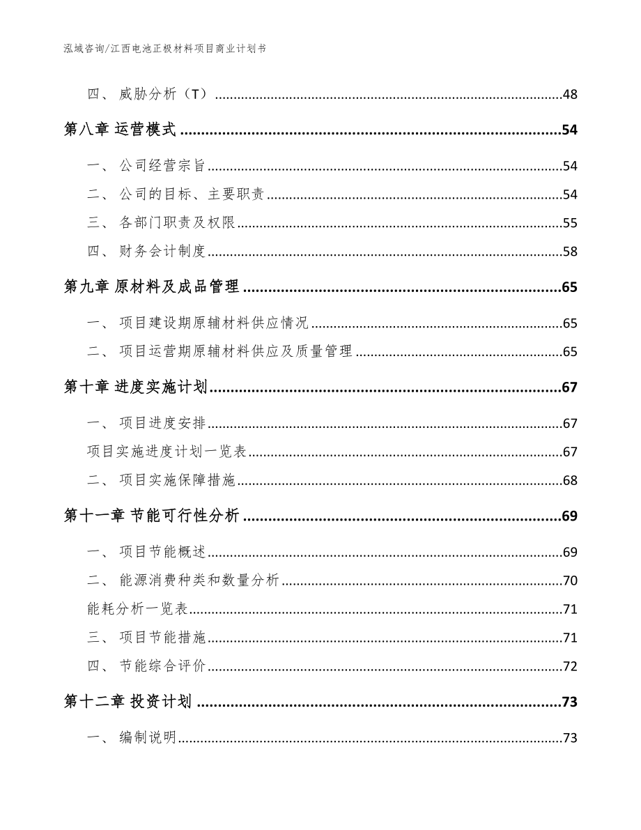 江西电池正极材料项目商业计划书参考模板_第4页