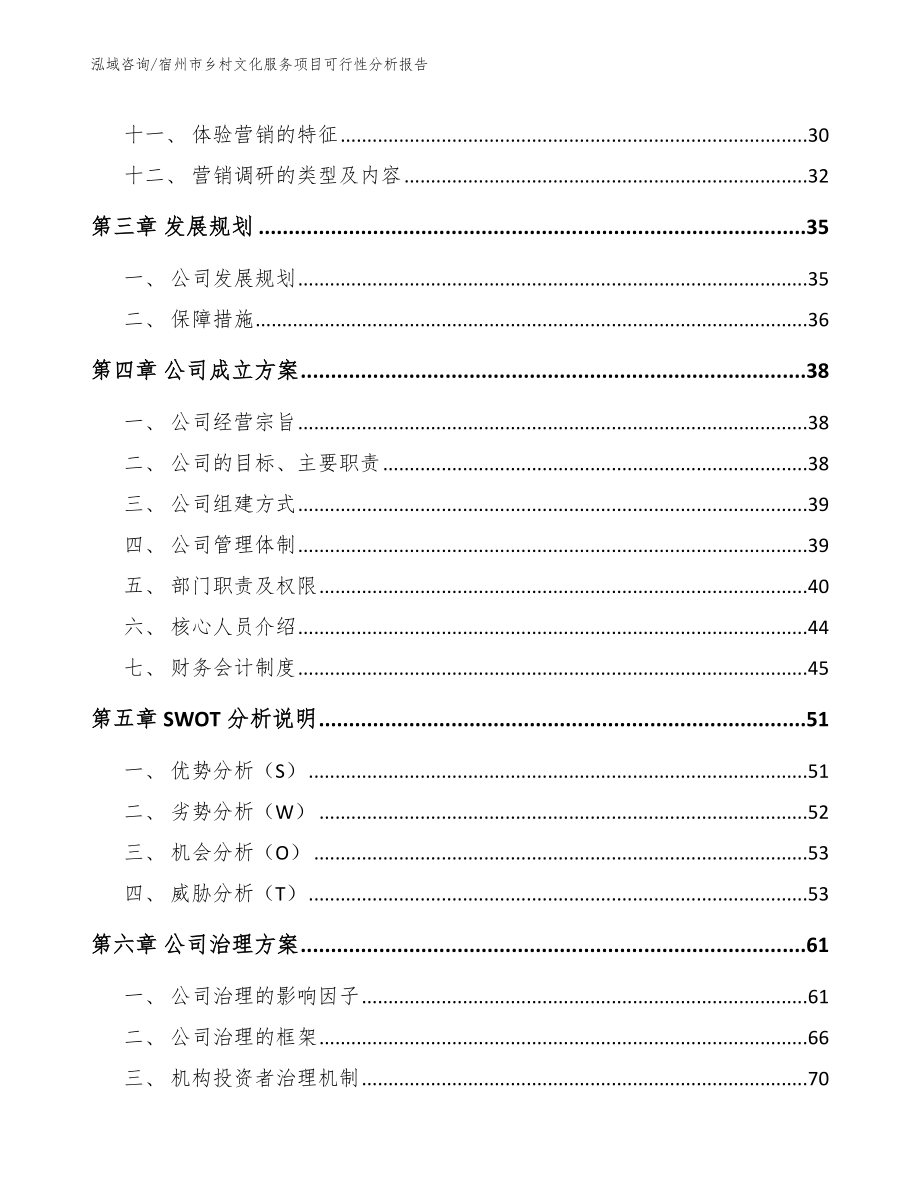 宿州市乡村文化服务项目可行性分析报告_参考模板_第3页