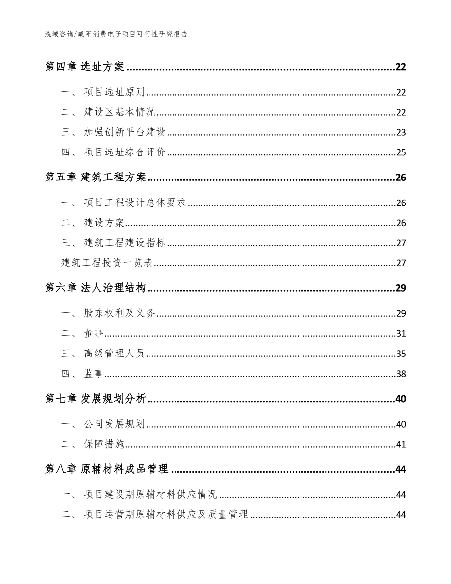 咸阳消费电子项目可行性研究报告【模板参考】_第3页