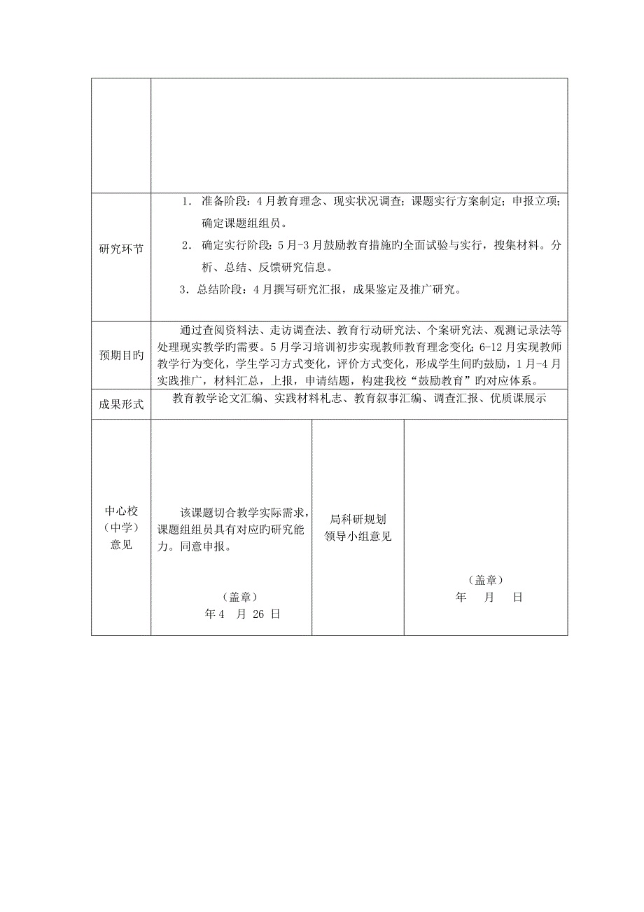 课题课堂教学中情感激励功能研究研究实施方案_第5页