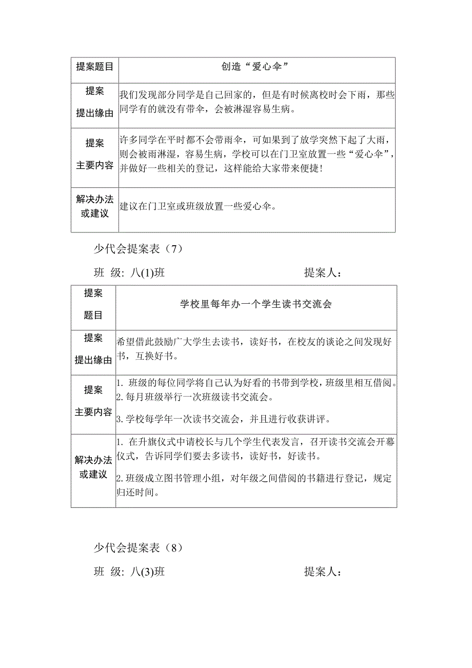 少代会提案表10篇_第4页