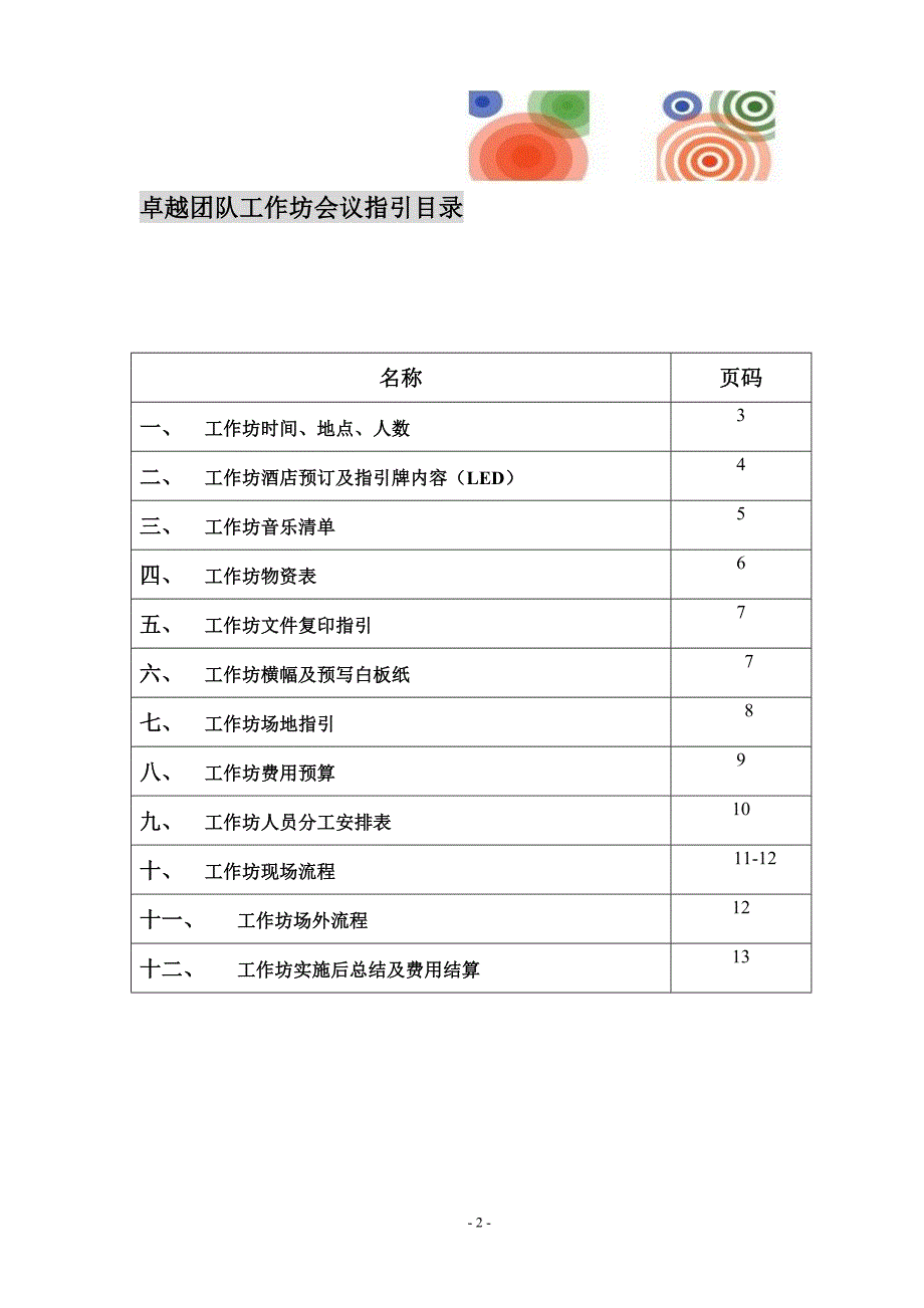 卓越团队工作坊会议流程_第2页