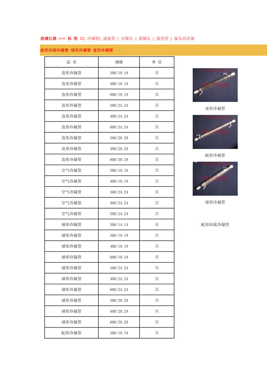 重点标准口冷凝连接接受管分馏蒸馏头接头具活塞_第1页