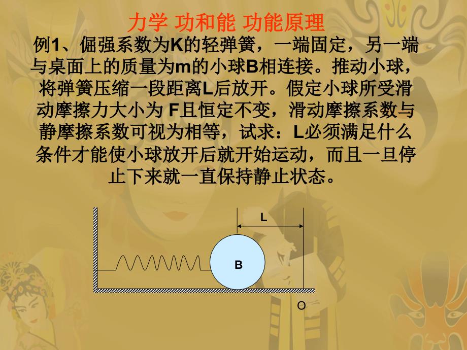 力学功和能功能原理例倔强系数为K的轻弹簧一端固_第1页