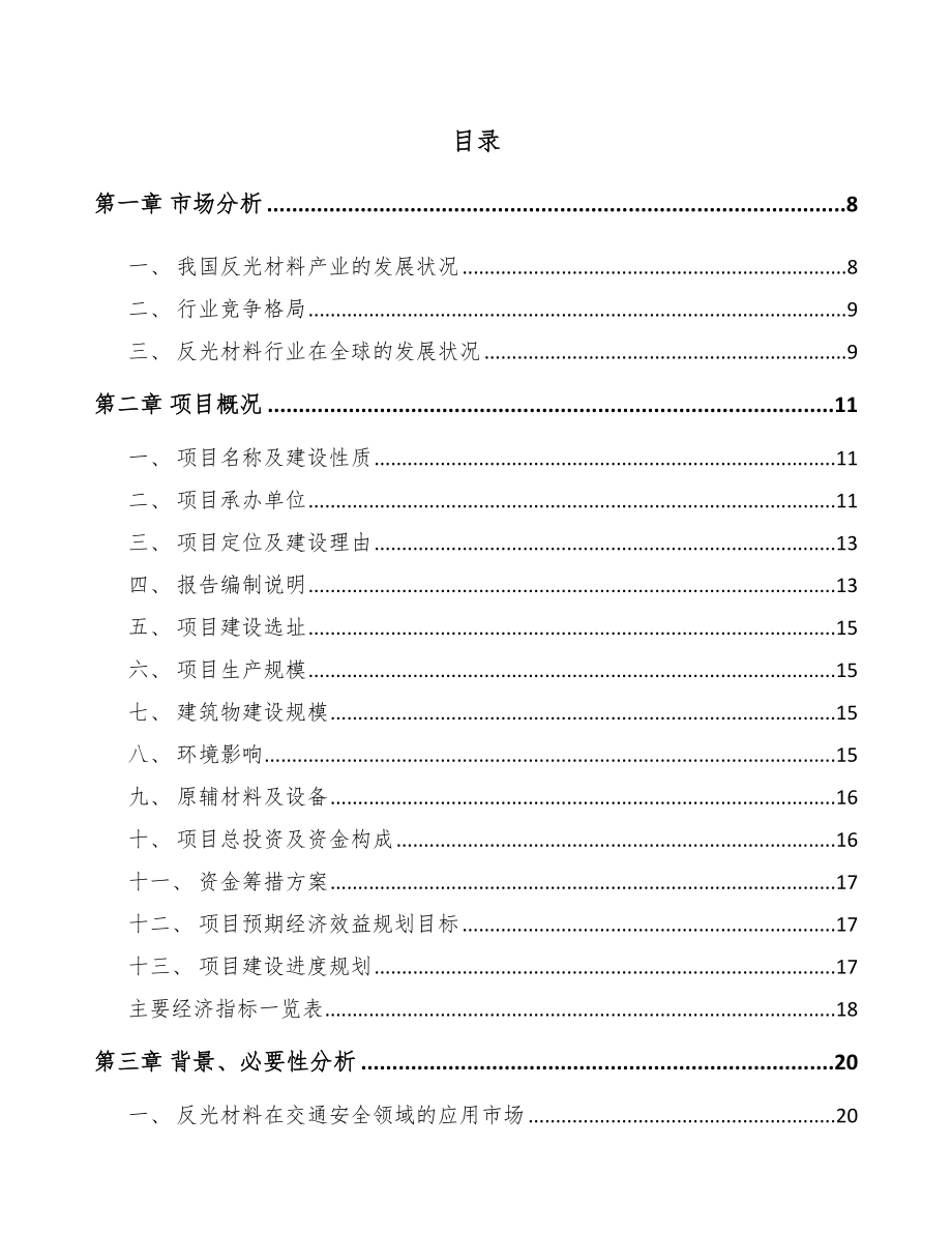 天津反光材料项目可行性研究报告_第2页