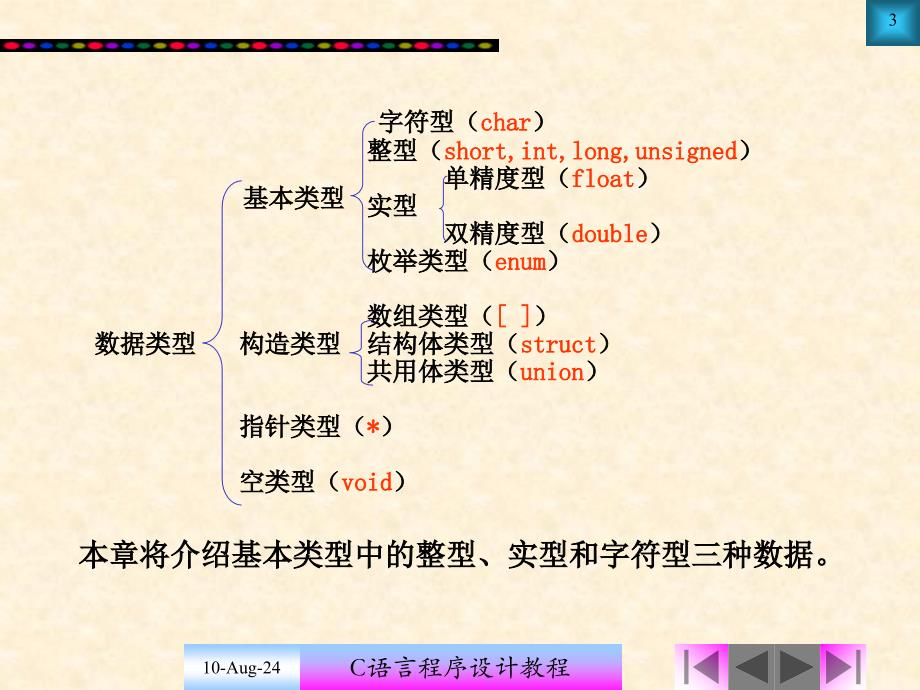 C语言程序设计教程第2章北京邮电大学出版社.ppt_第3页