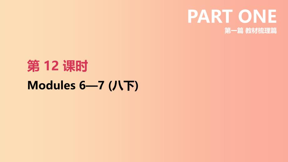 （呼和浩特专用）2019中考英语高分总复习 第一篇 教材梳理篇 第12课时 Modules 6-7（八下）课件.ppt_第2页