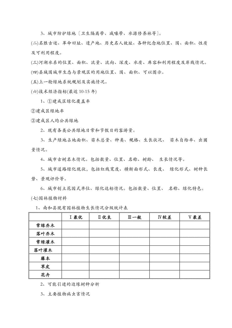 城市总规资料调查清单_第5页