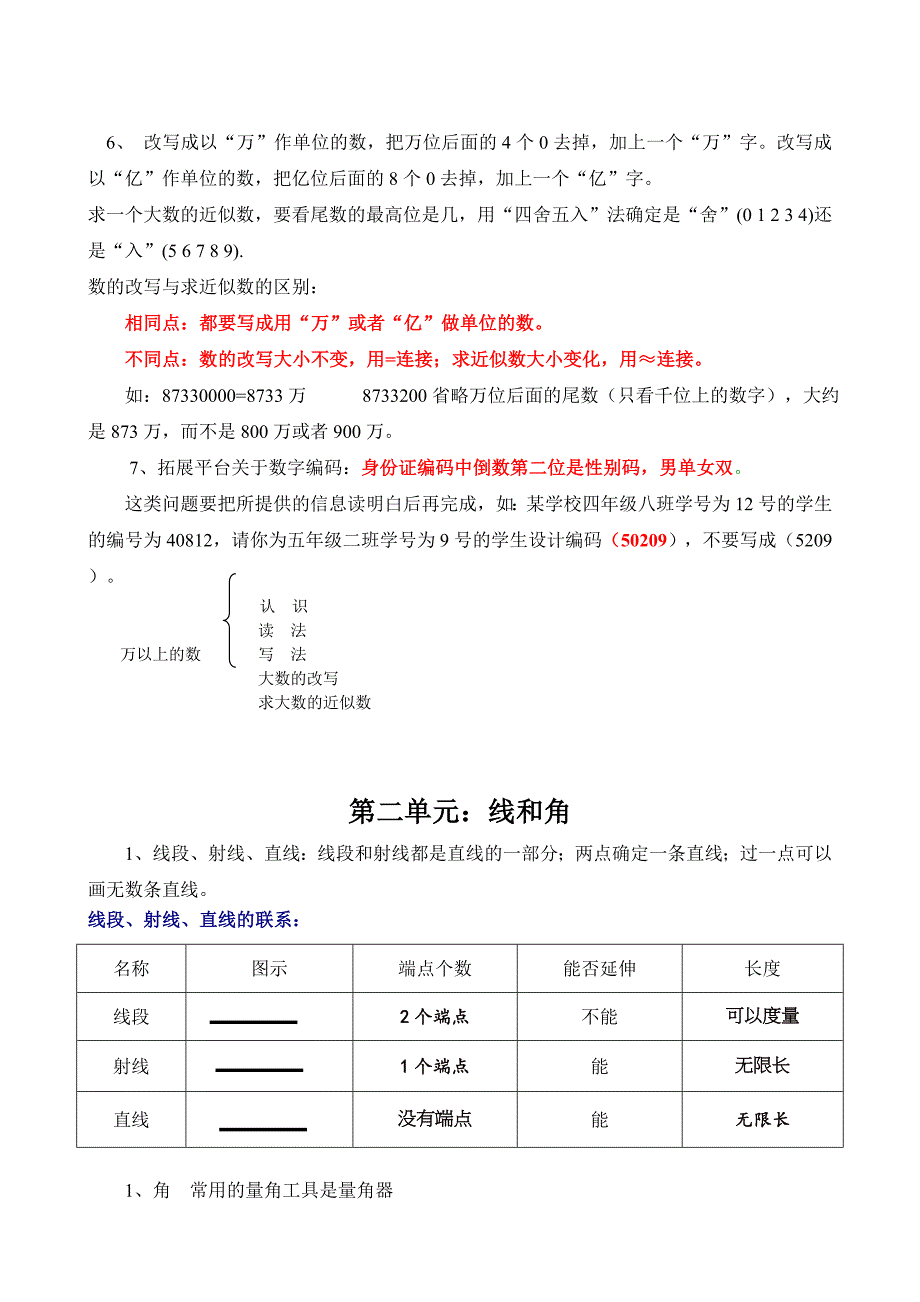 新青岛四年级数学上册知识点归纳 （精选可编辑）.docx_第2页