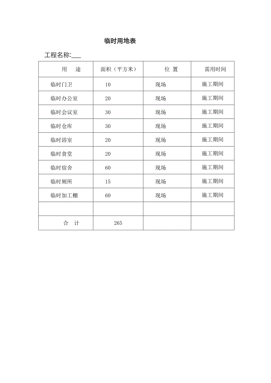临时用地表有水电的平面图_第1页