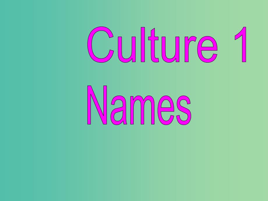 三年级英语下册 Culture 1《Names》（第1课时）课件 广东版开心_第2页