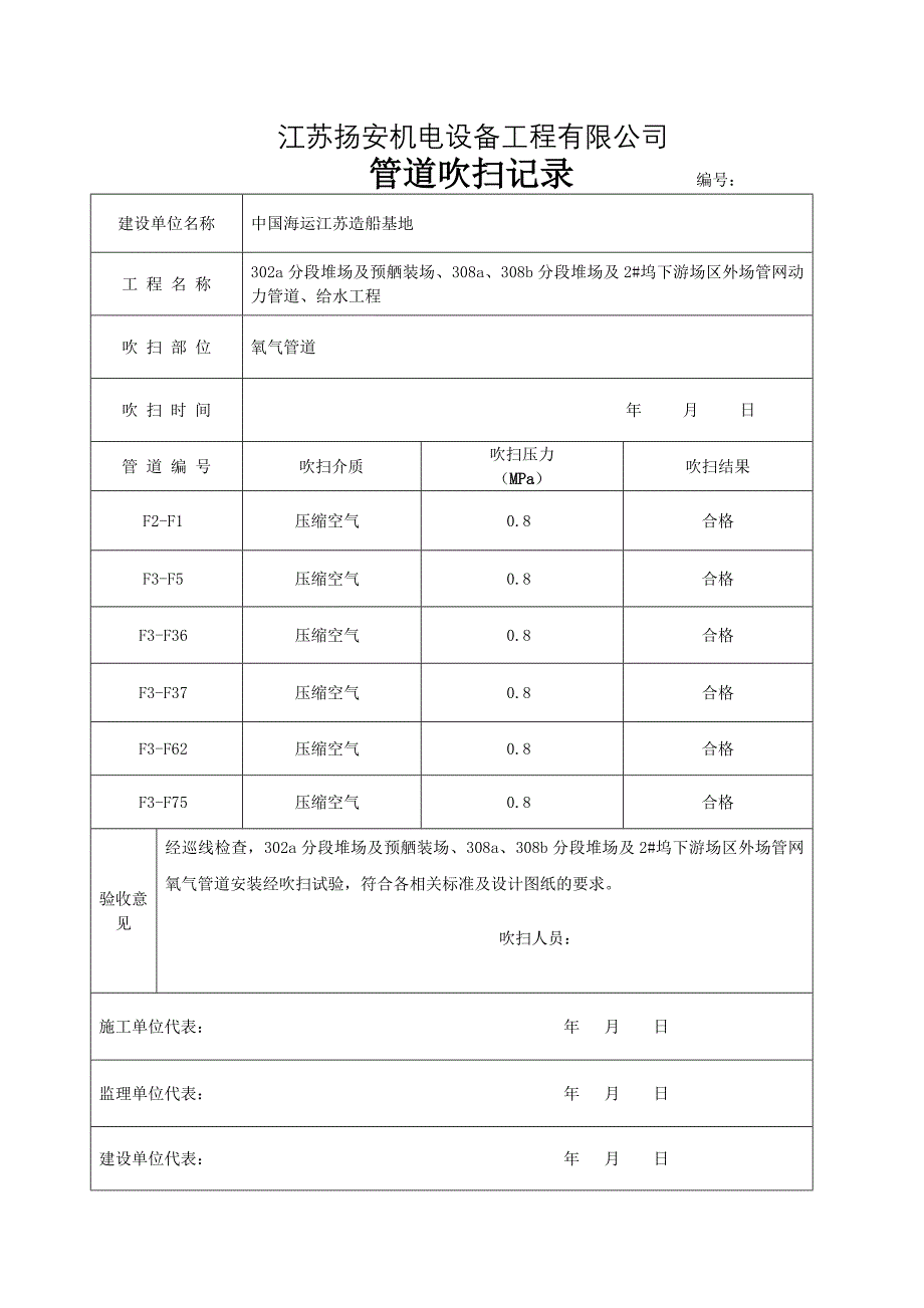 管道吹扫记录表.docx_第2页