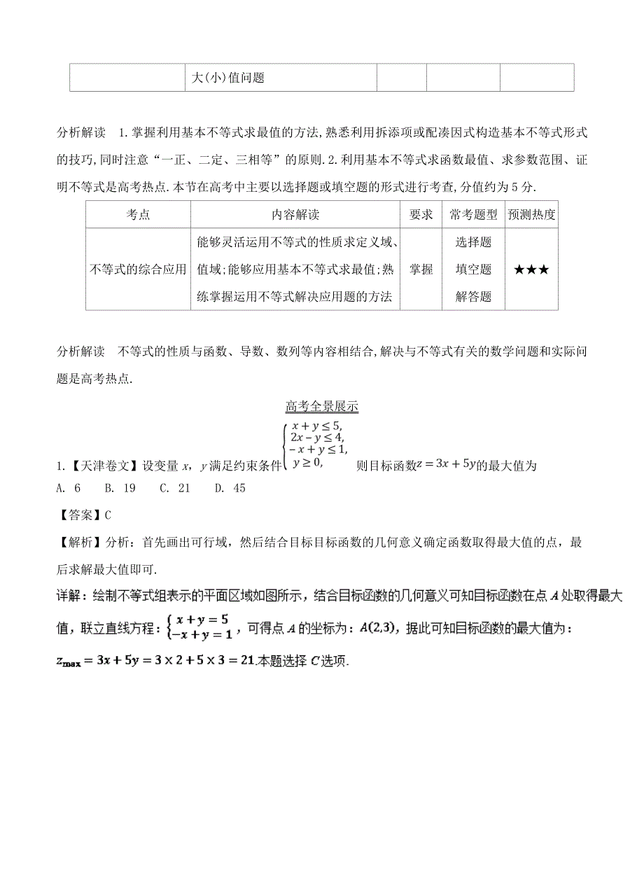 【最新资料】三年高考数学文真题分类解析：专题15线性规划与基本不等式_第2页