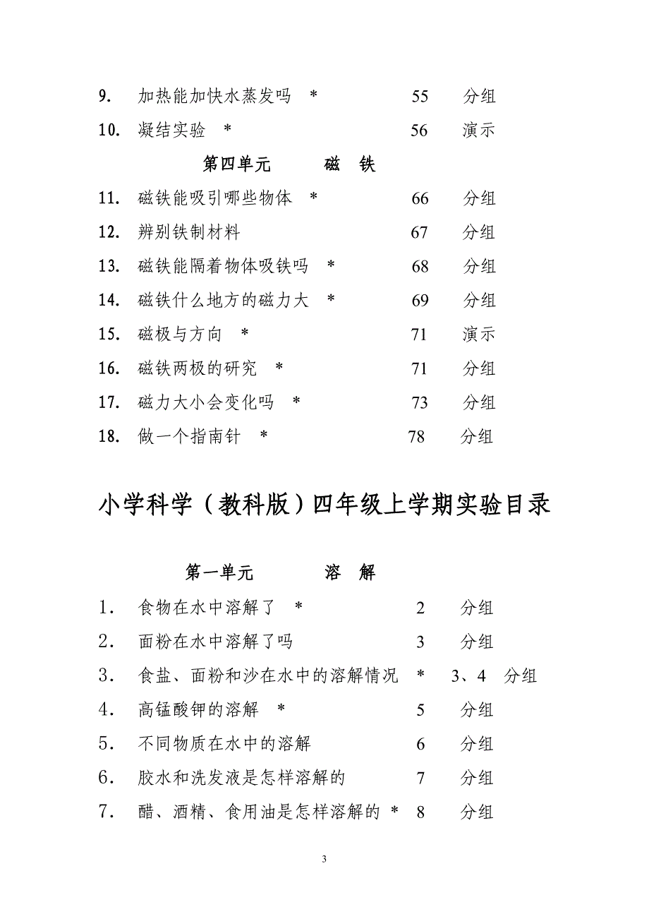 云南省普通小学《科学》(教科版)课程应开实验目录(试行).doc_第3页