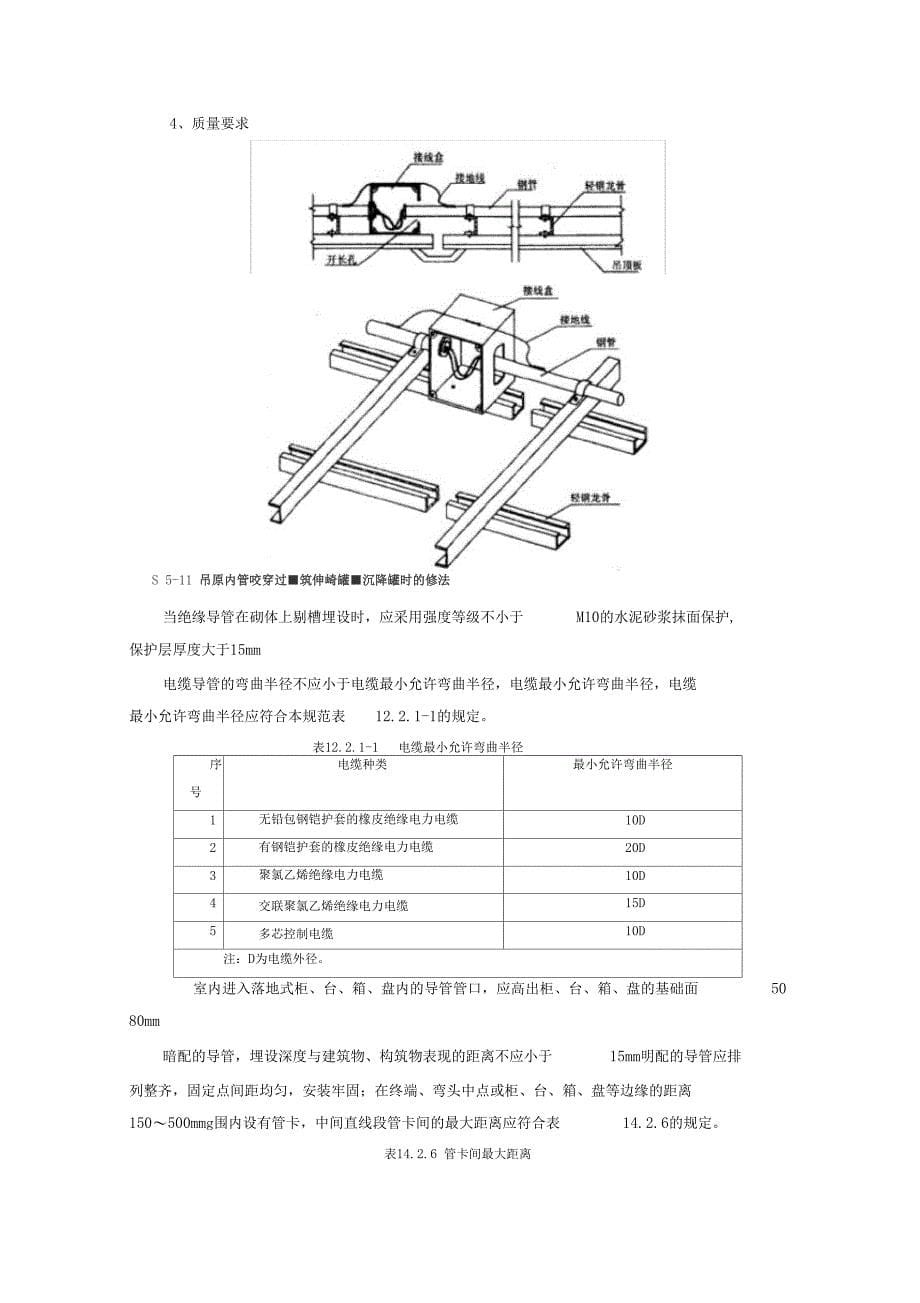 电线导管电缆导管和线槽敷设技术交底模板_第5页