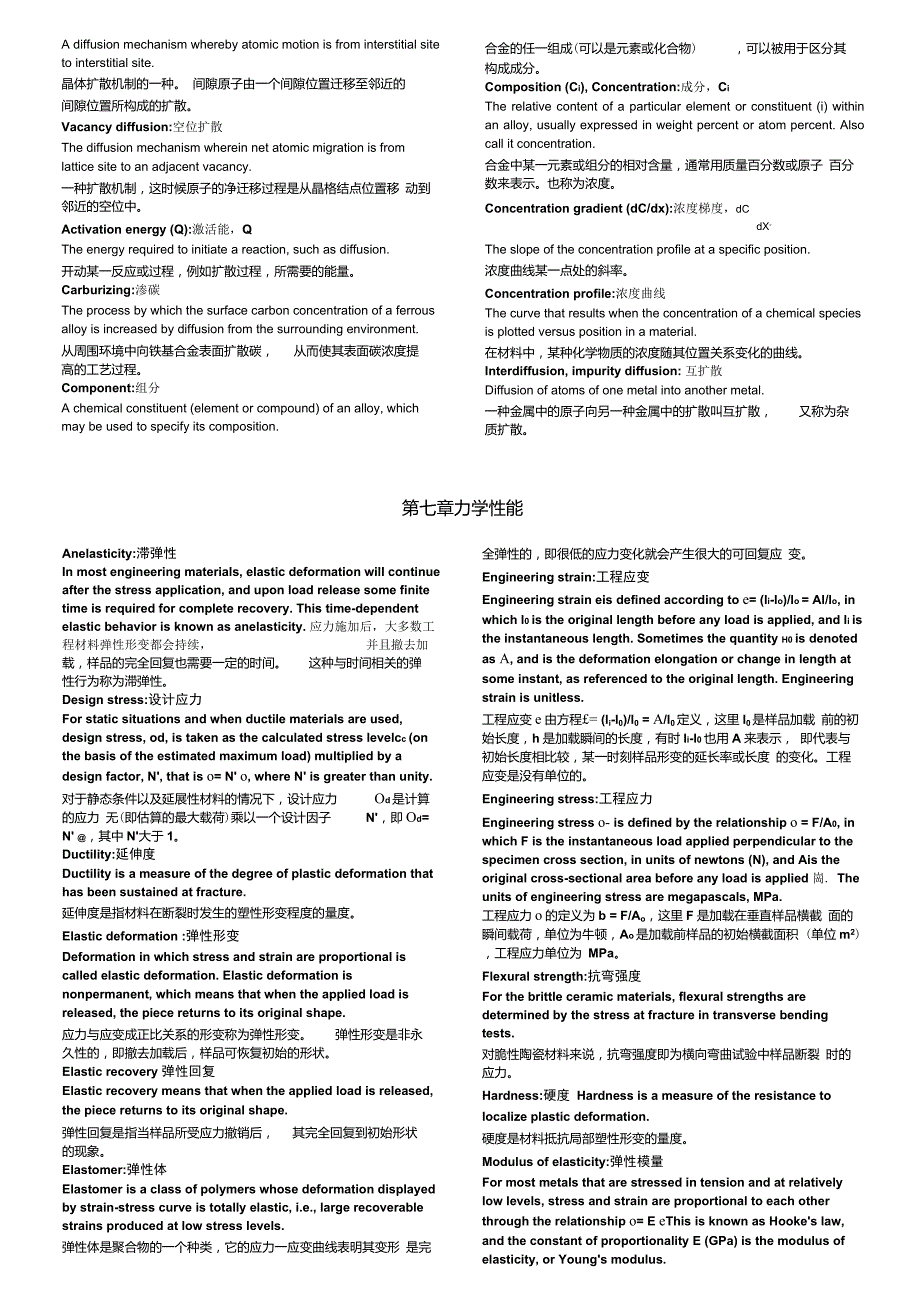 材料科学基础专有名词英文翻译_第4页