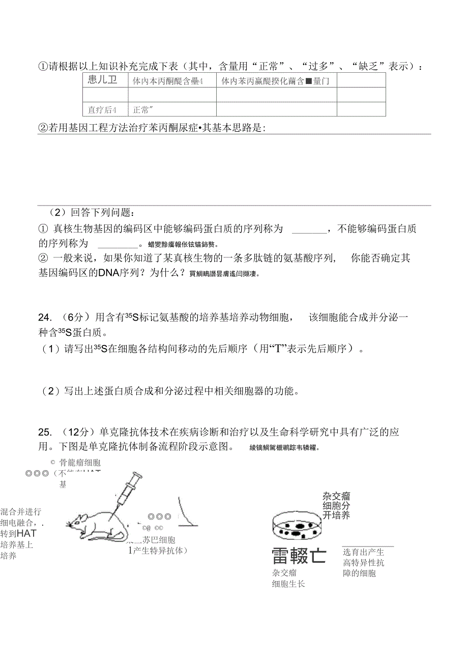 遗传与基因工程细胞与细胞工程综合测试_第5页