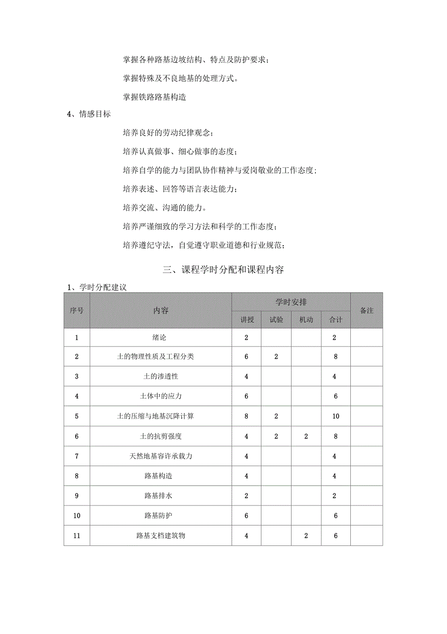 土力学与路基基础课程标准_第3页