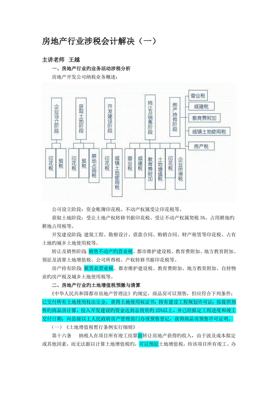 房地产企业涉税会计处理.docx_第1页