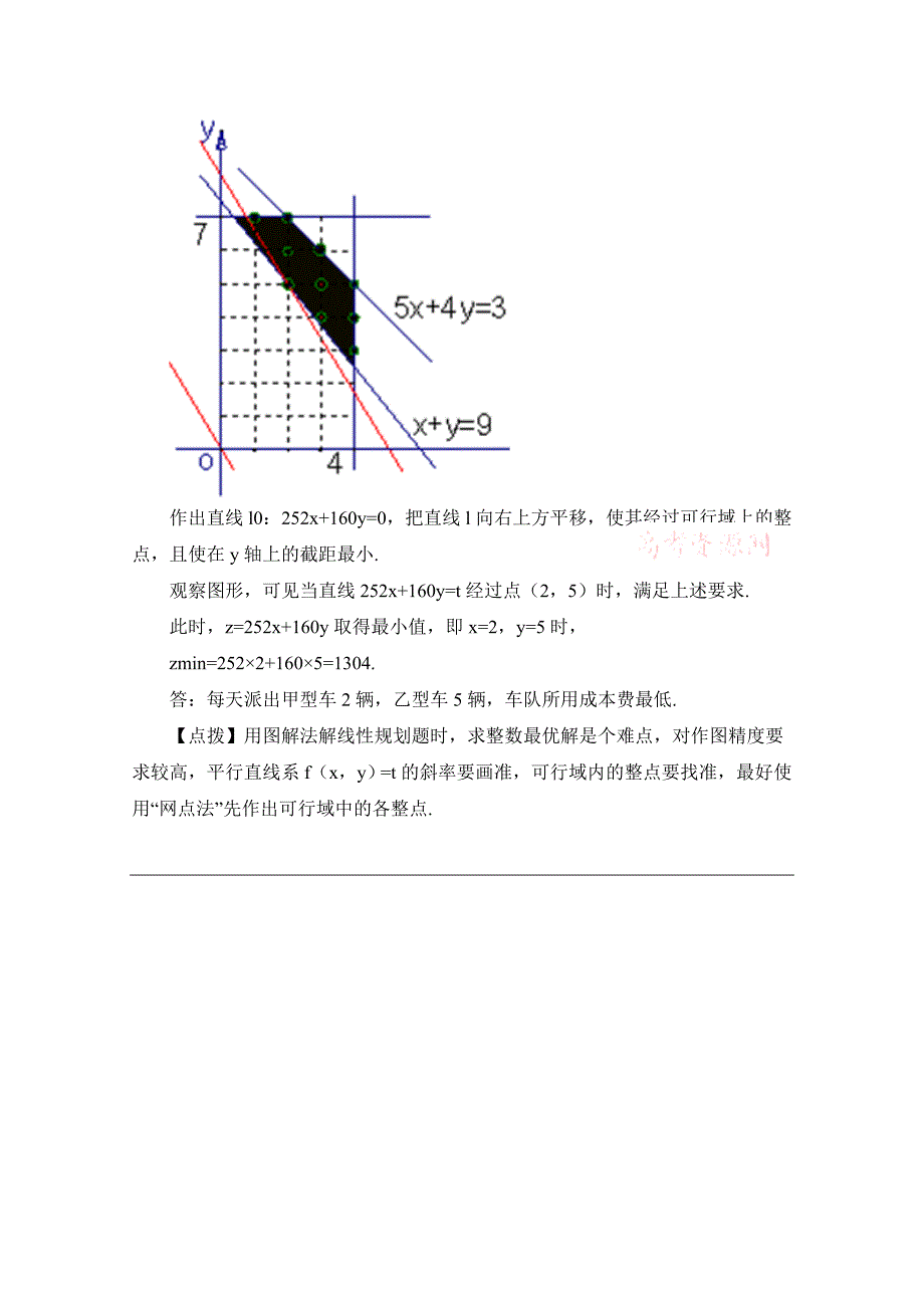 2020高中数学北师大版必修五教案：3.4 典型例题：简单的线性规划问题_第3页