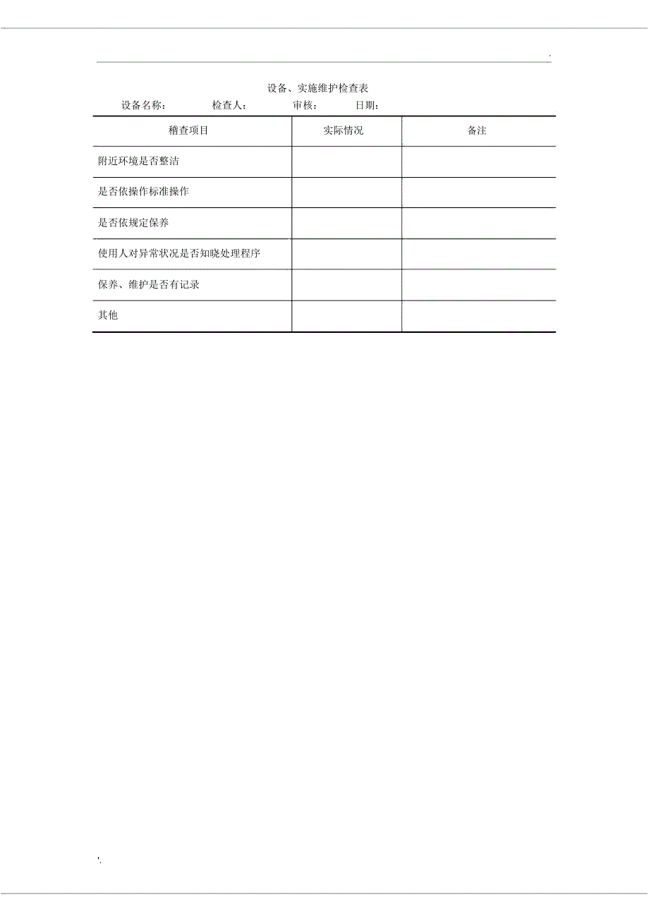 HACCP体系部分记录表格样式_第3页