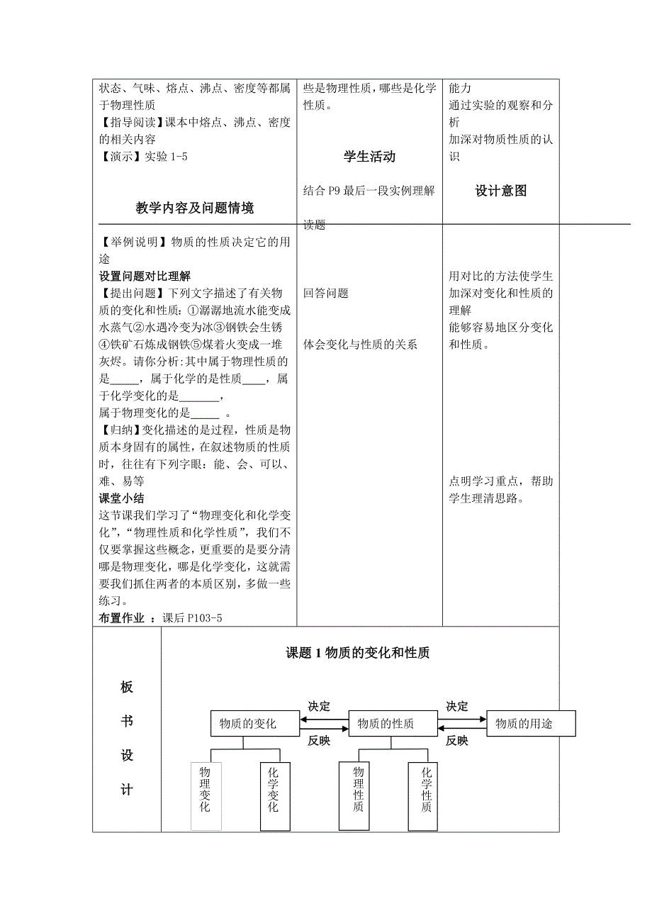 物质的变化和性质教学设计_第3页