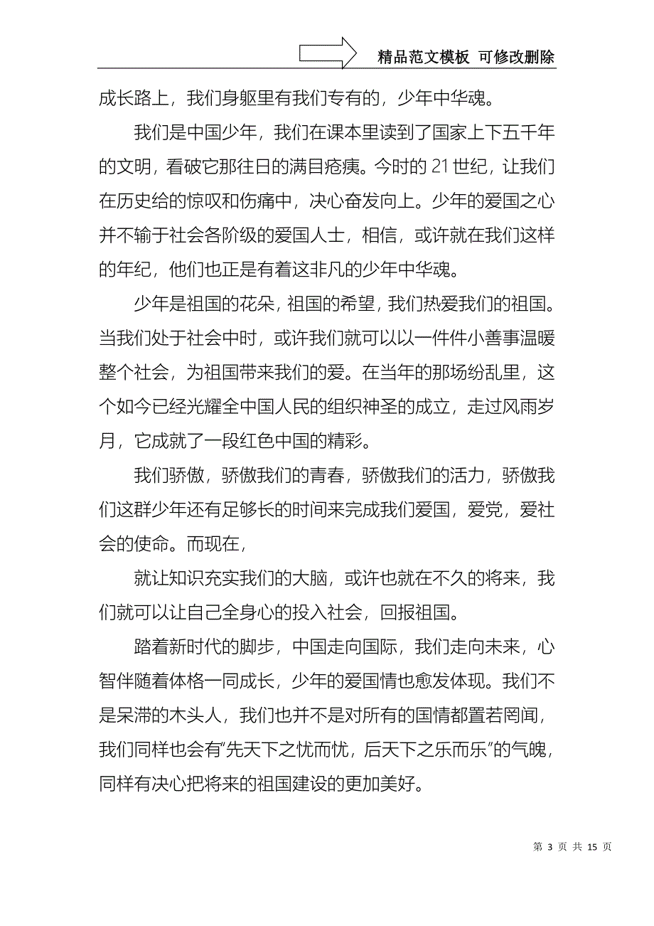 中华魂演讲稿范文集合7篇_第3页