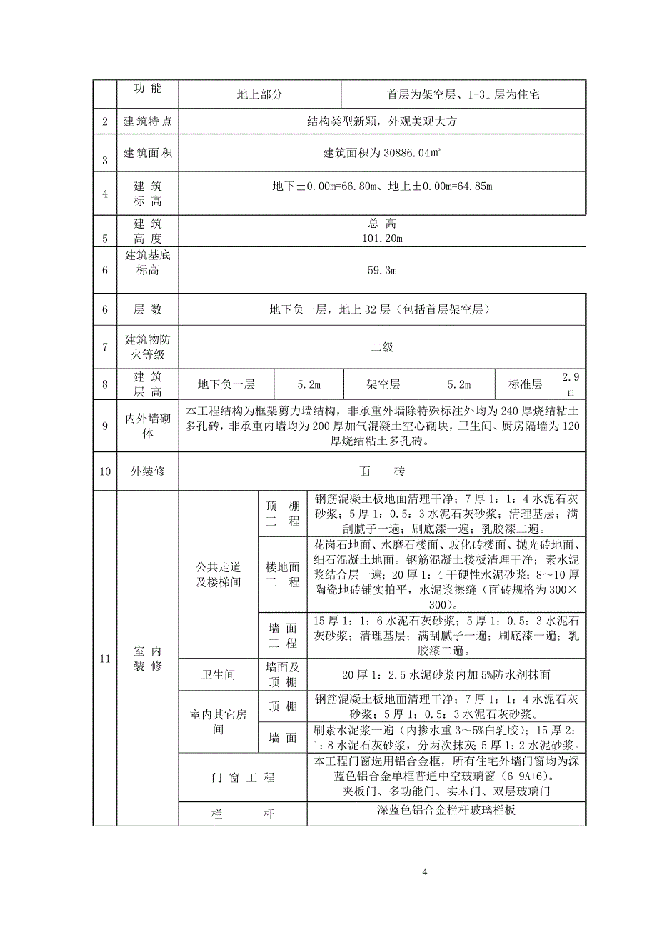 湖南剪力墙结构高层住宅楼施工升降机基础施工方案(附立面图,计算书)_第4页