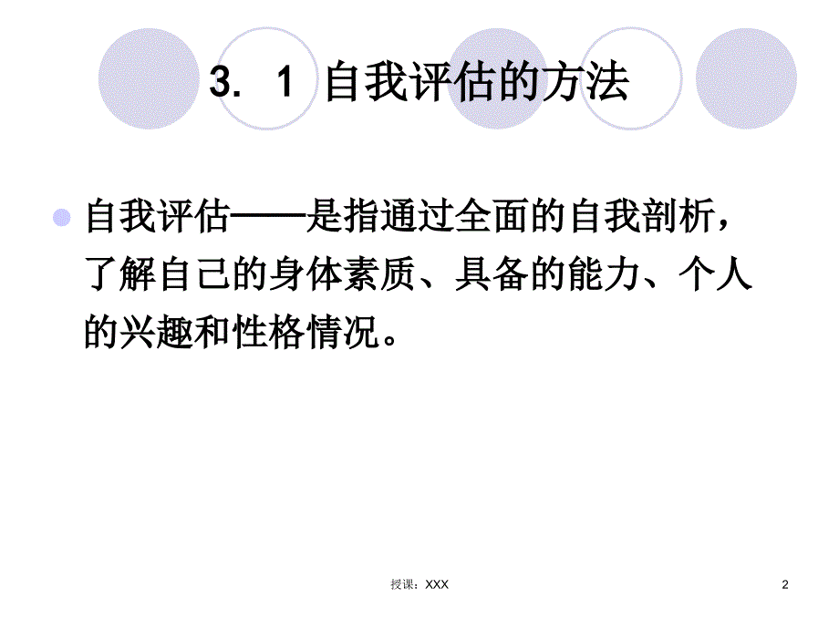 职业生涯之自我评估PPT课件_第2页