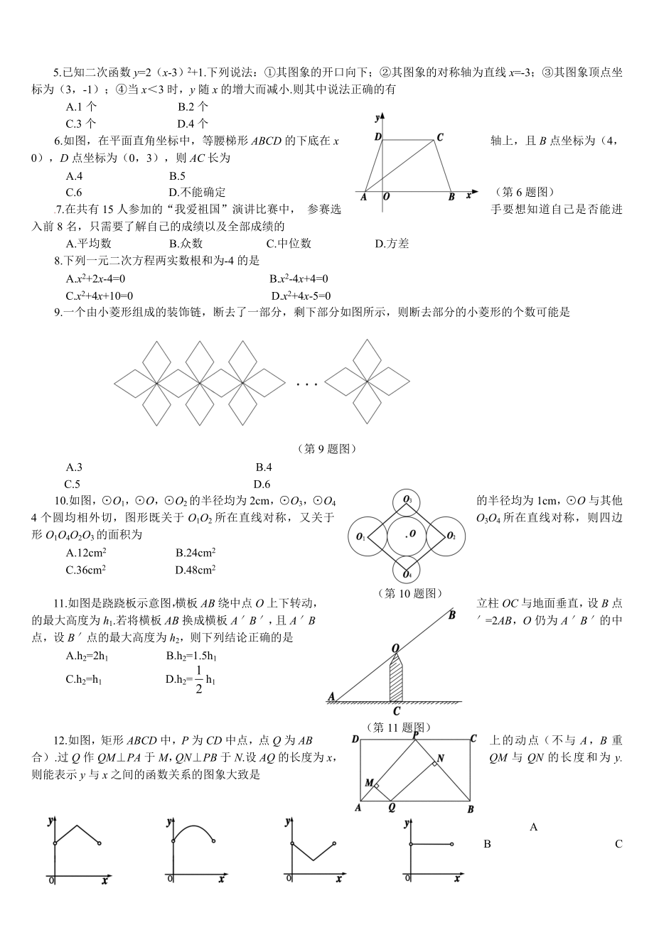 2012年山东烟台、菏泽、滨州、潍坊、临沂中考数学真题及答案.doc_第2页