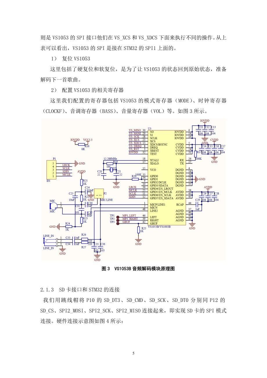 课程设计论文基于stm32FM电台设计_第5页