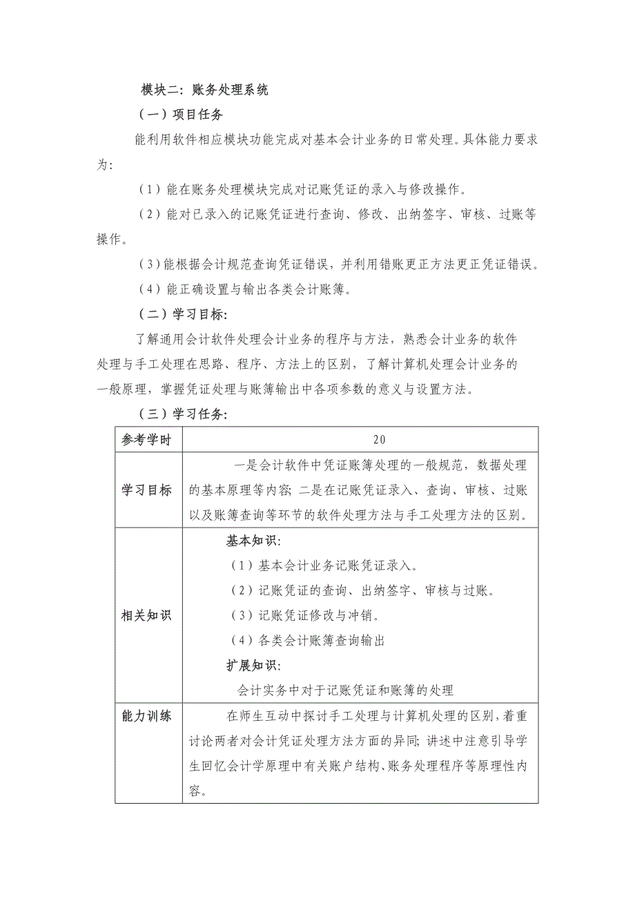 会计电算化课程标准_第4页