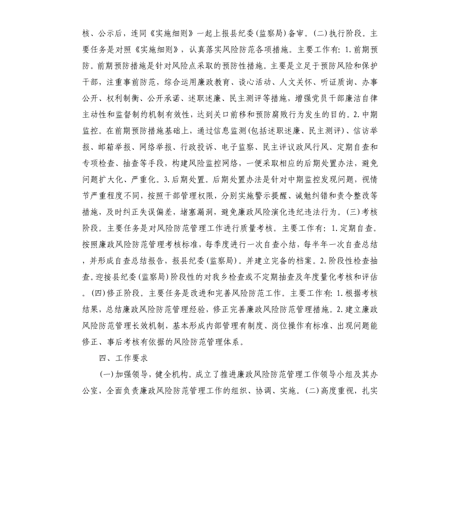 廉政风险点自查工作情况报告参考模板_第3页