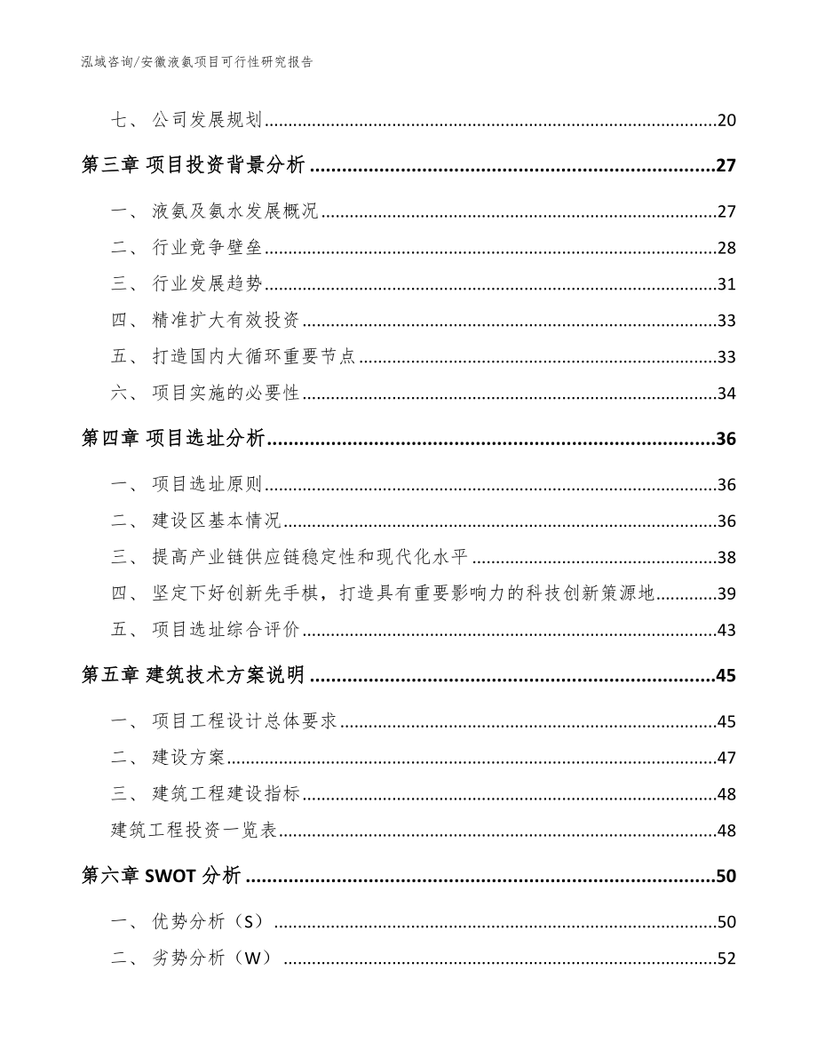 安徽液氨项目可行性研究报告_模板范文_第2页