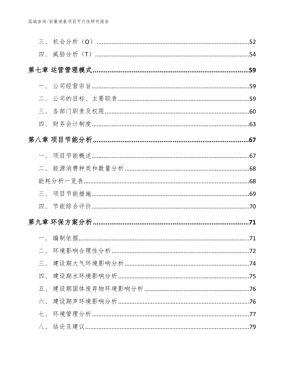 安徽液氨项目可行性研究报告_模板范文_第3页