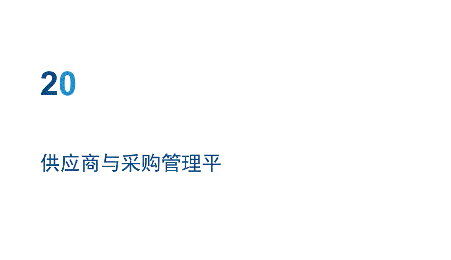 供应商与采购管理平台建设方案_第1页