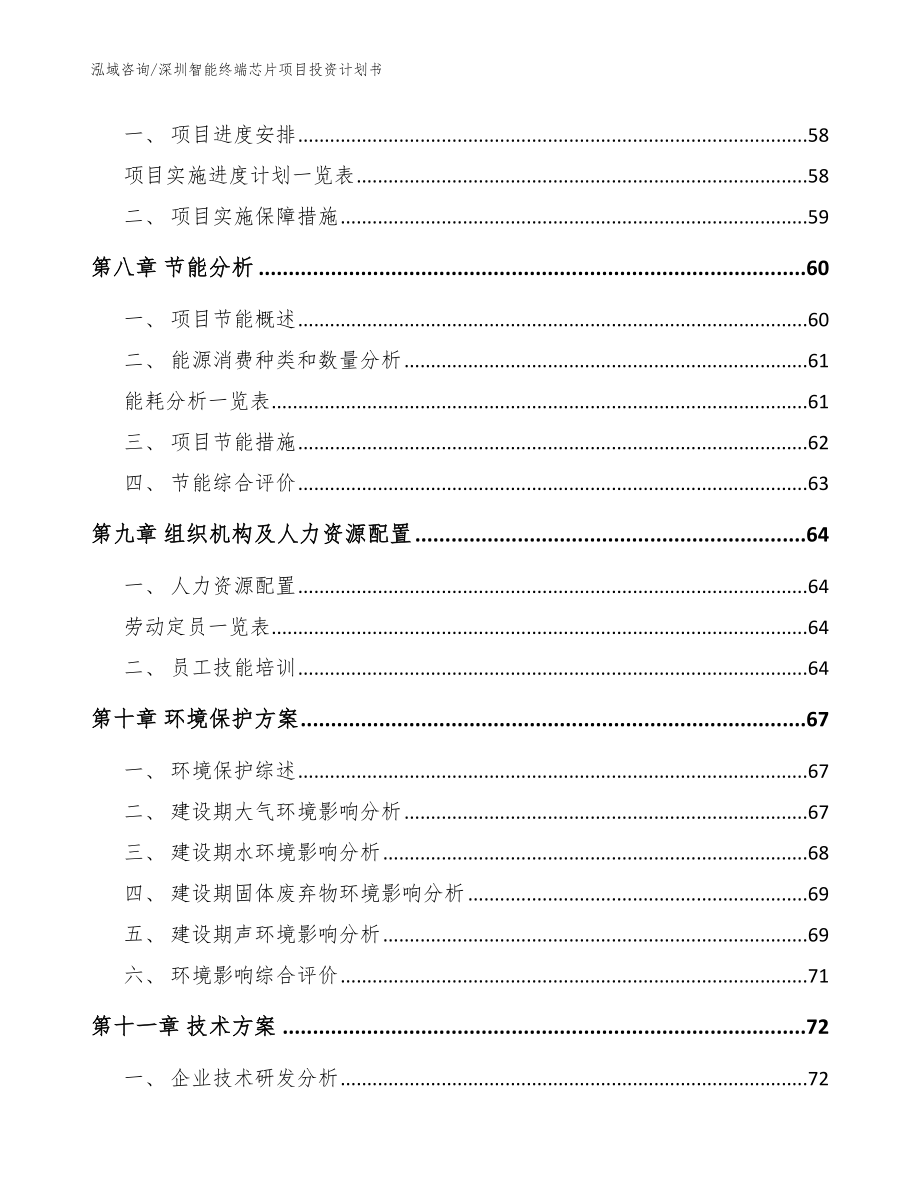 深圳智能终端芯片项目投资计划书模板范本_第5页