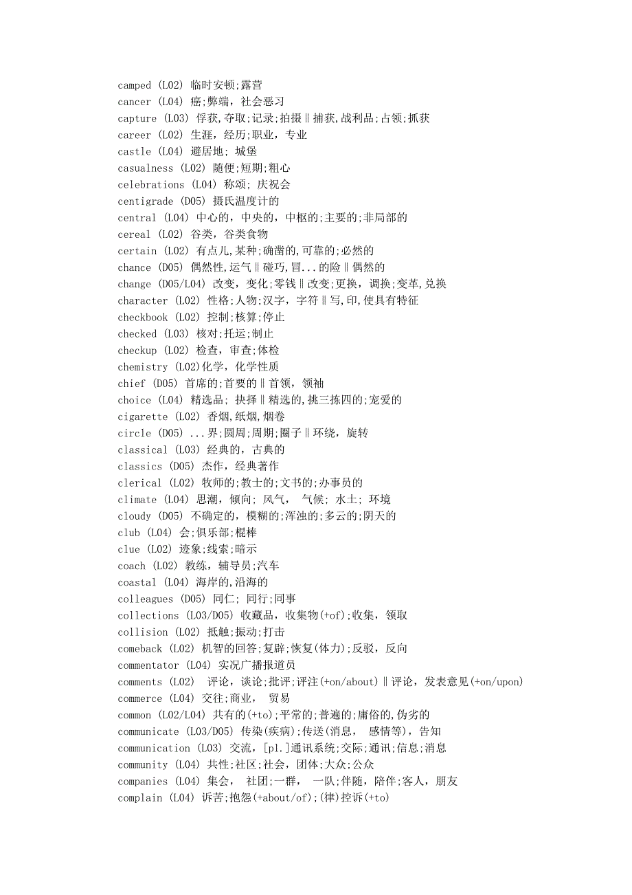 考研复试英语：听力必备词汇总集_第3页