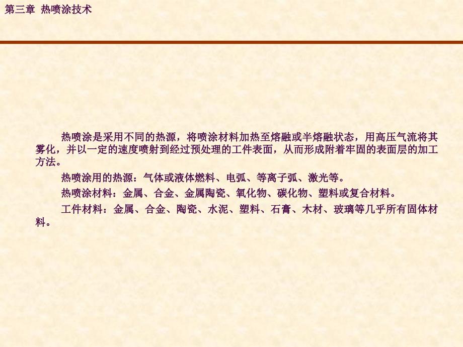 热喷涂技术ppt课件_第1页
