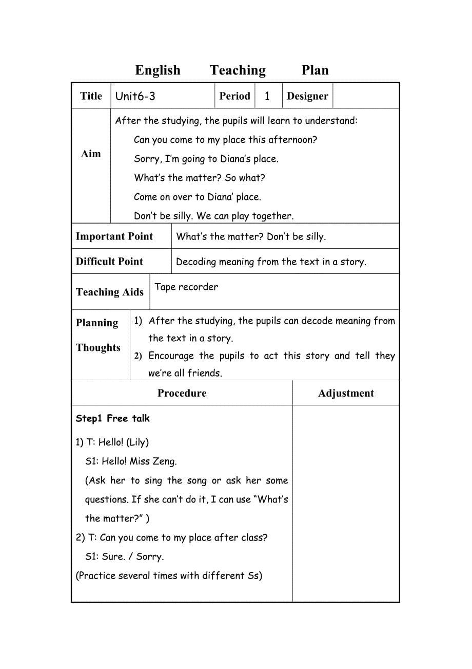 EnglishTeachingPlan五年级_第5页