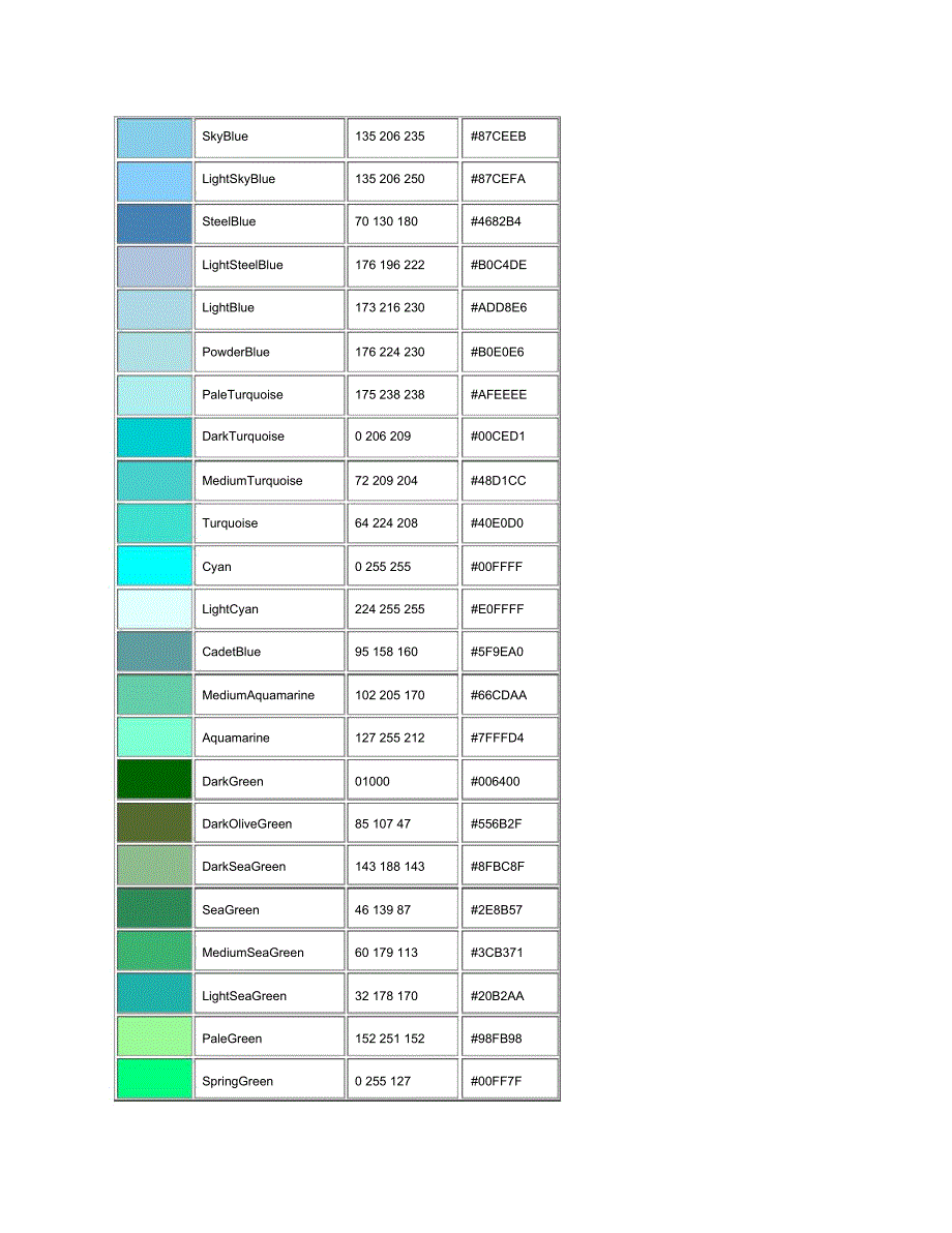 最全颜色代码表_第3页