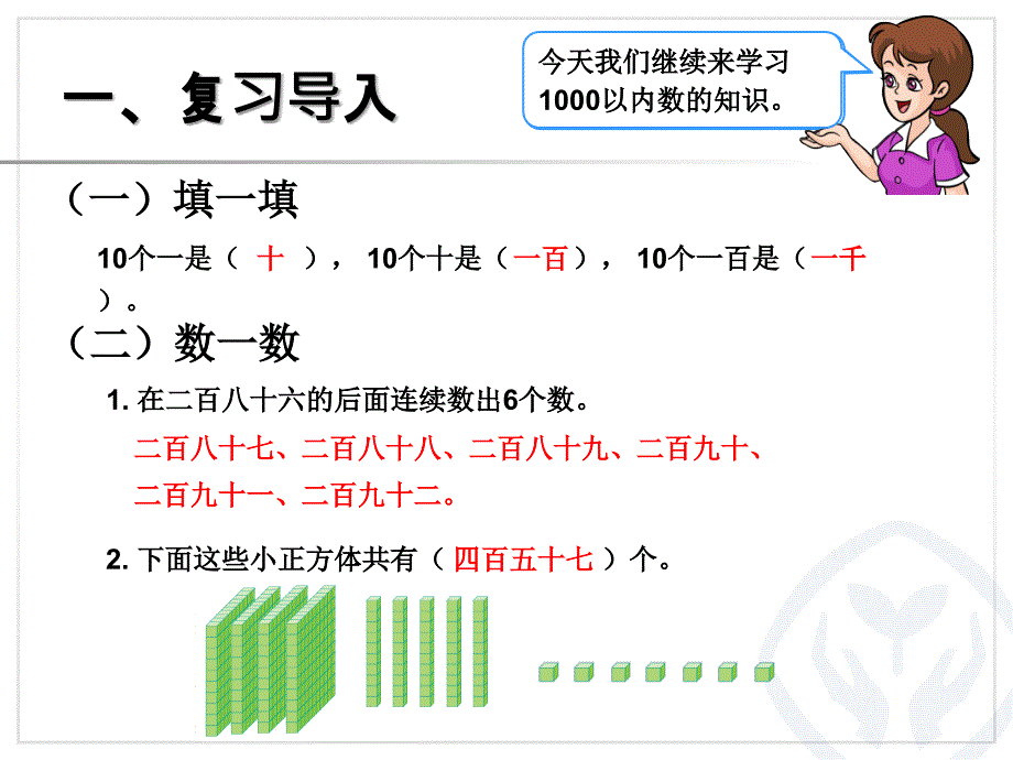 新人教版二年级下册数学第七单元千以内数的组成读写_第2页