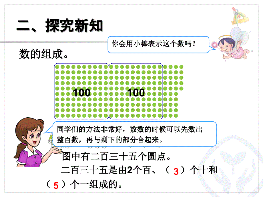 新人教版二年级下册数学第七单元千以内数的组成读写_第4页