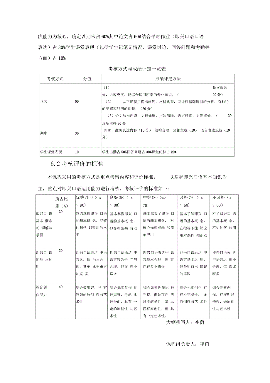 即兴口语表达教学大纲_第4页