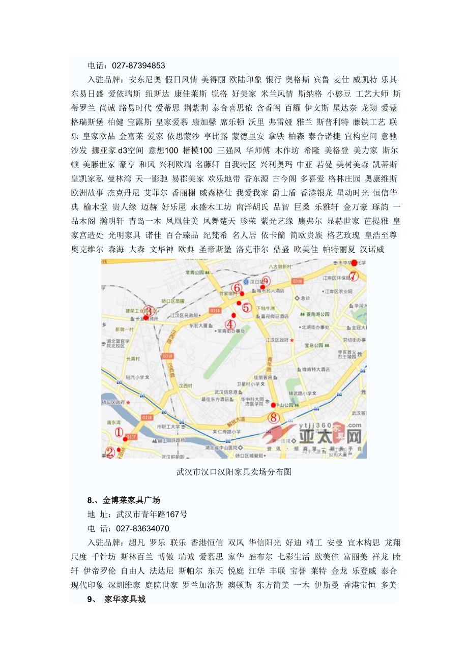 武汉市家具卖场分布图.doc_第4页