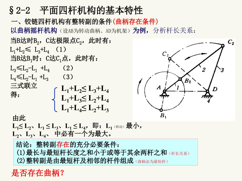 《机电一体化--机械设计》平面四杆机构的基本特性_第2页