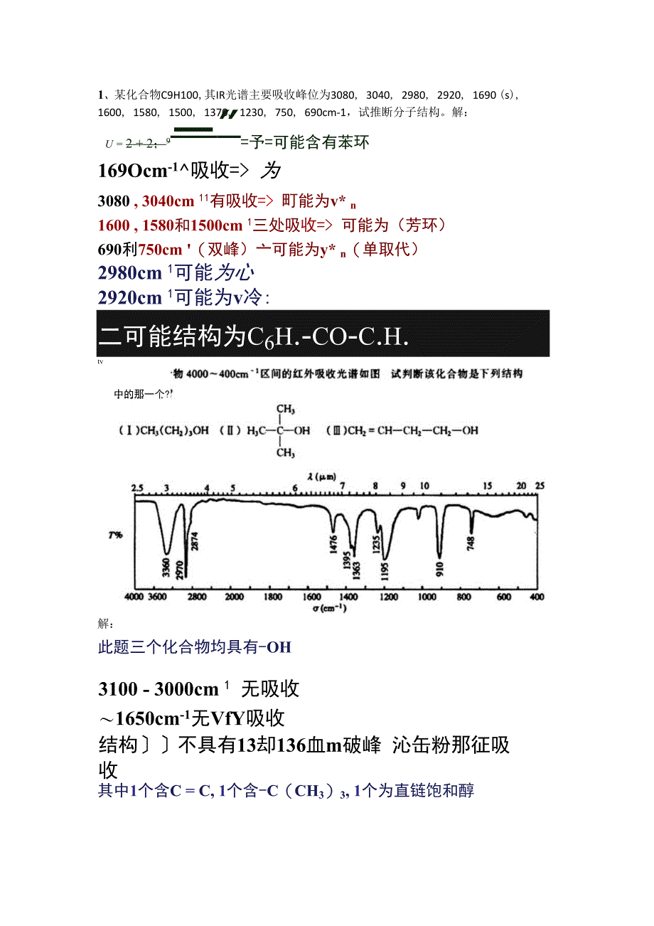 IR光谱解析实例_第1页