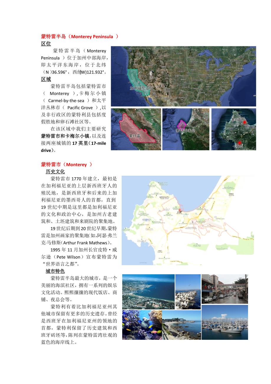 蒙特雷半岛 旅游研究.docx_第1页